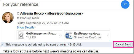 delay email outlook for mac