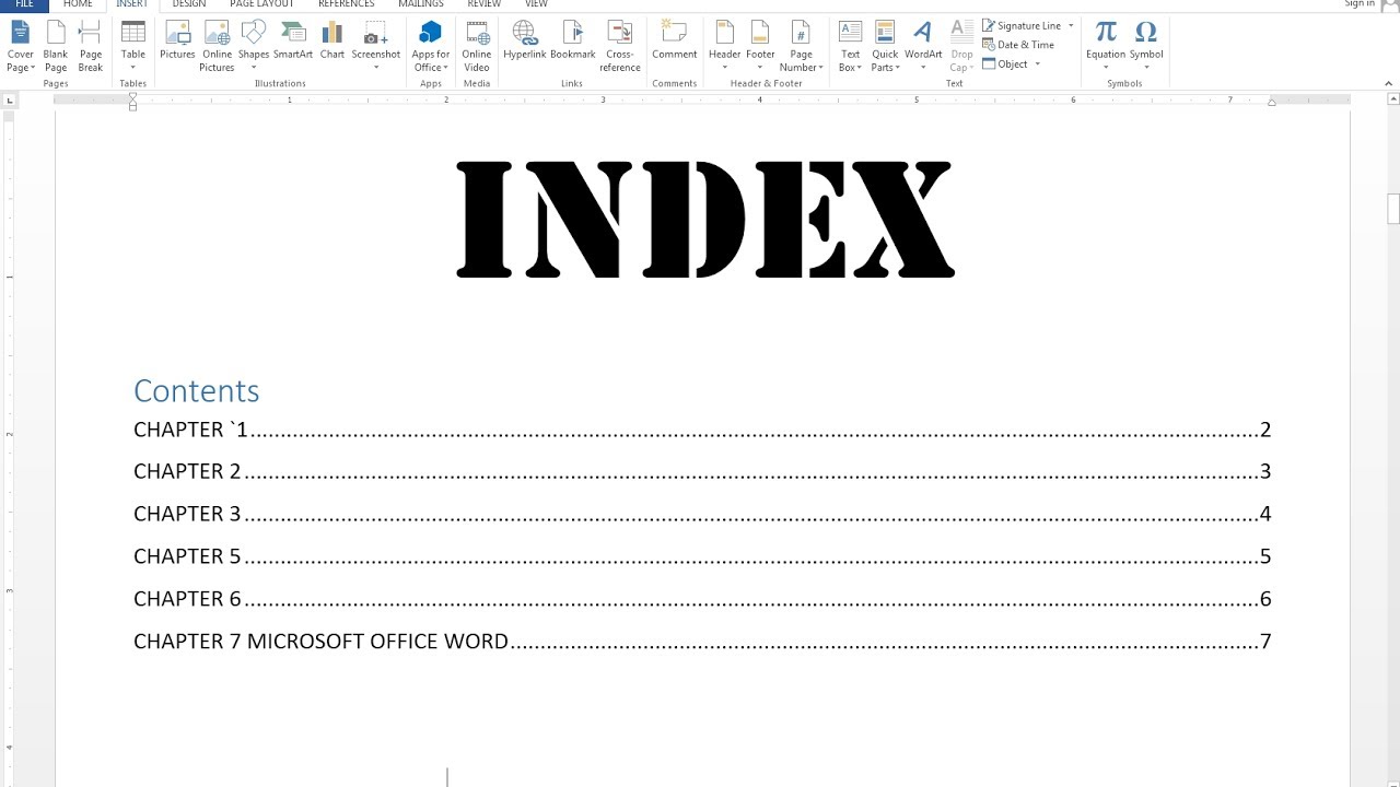create index word for mac 2017